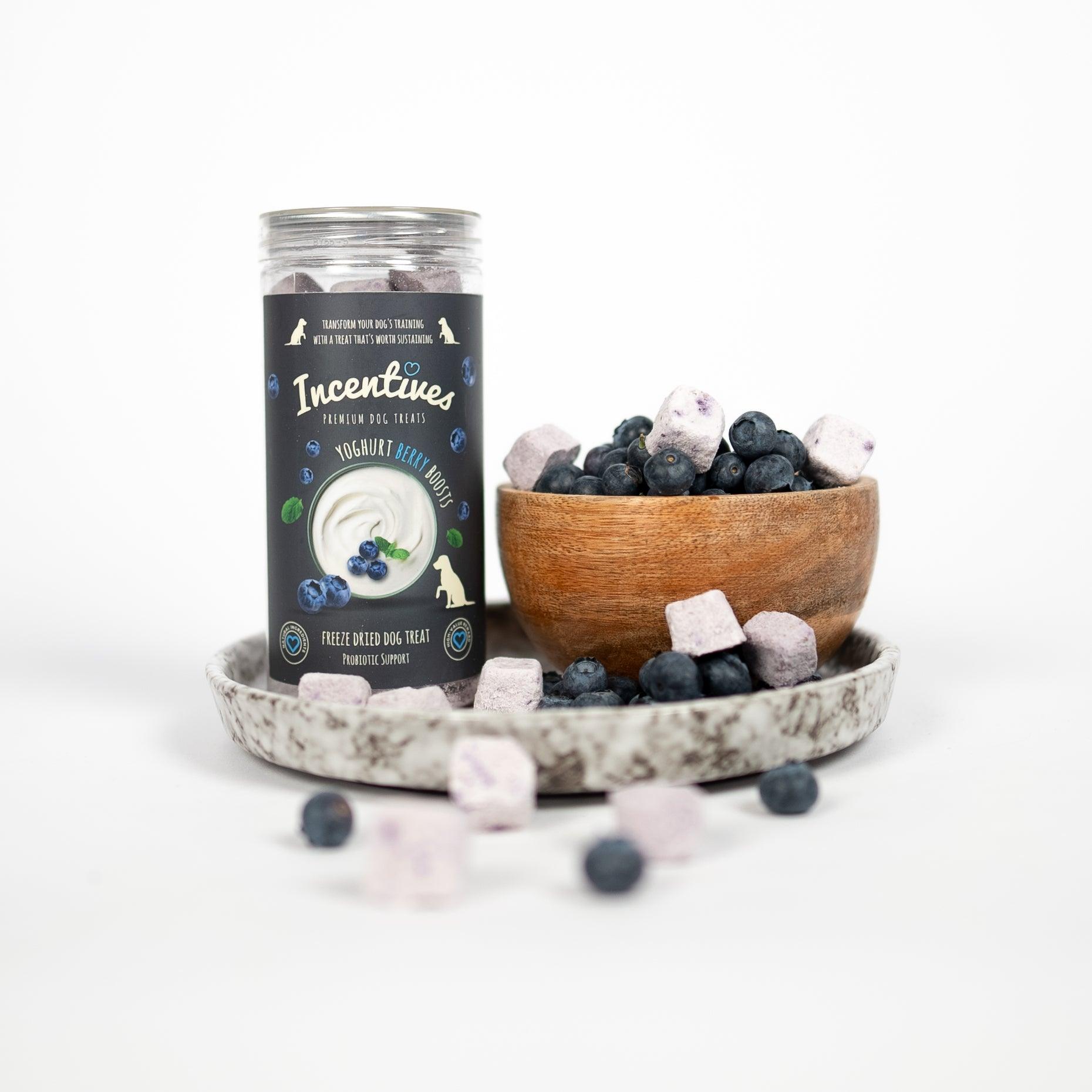 Yoghurt & Berry Boosts - Premium Probiotic Dog Treats - Luther Bennett